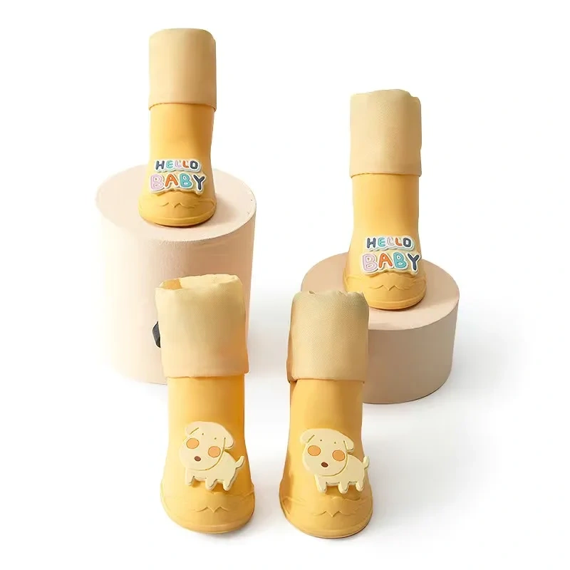 Dog High-Top Rain Shoes Summer Shoes Waterproof Pet Footwear Small Dogs Footwear Teddy Bichon Shoe Covers Outdoors
