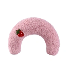 Small Pillow for Pet Cats Dogs Sleeping Mat Neck Guard U-shaped Pillow Soft and Thick Bite Resistant Winter Warm Comfort Pillow