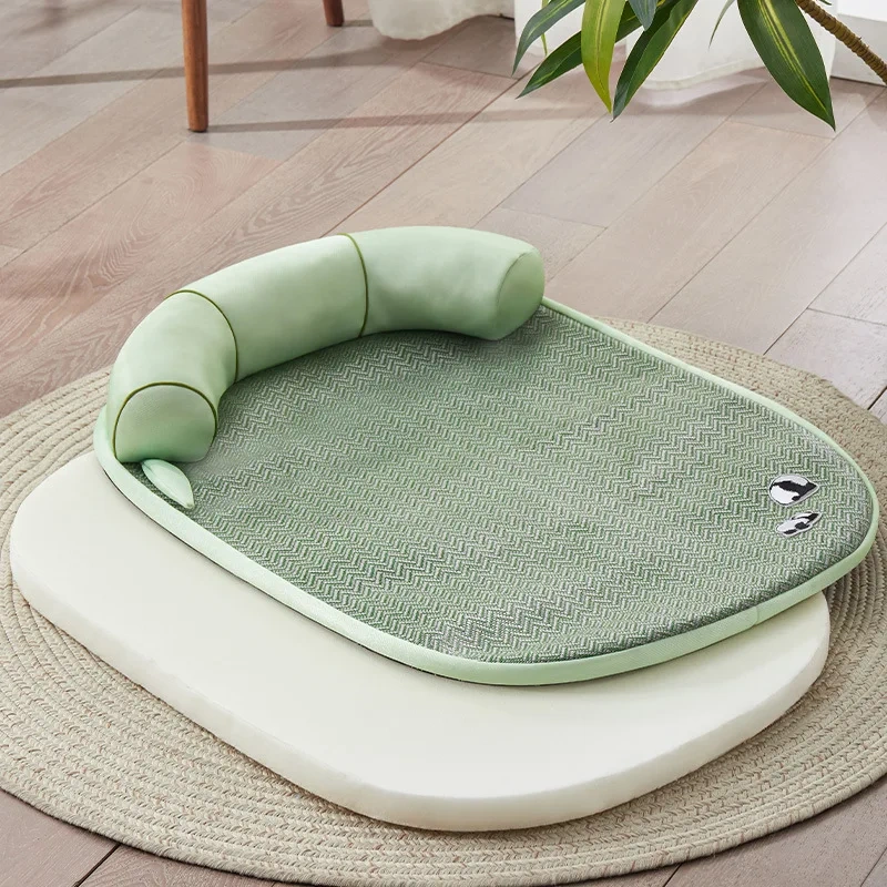 Pet Bed Summer Removable and Washable Cool Feeling Kennel Pad Four Seasons Universal Dog Bed Cat Sofa Sleeping Nest Supplies