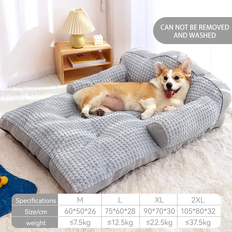 HOOPET Luxury Dogs Cats Bed Soft Warm Pet Sofa for Small Medium Large Dogs Non-slip Kitten Puppy Sleeping Cushion Pet Supplies