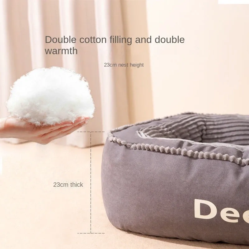 Pet Bed Medium Large Dog Removable and Washable Four Seasons Universal Dog Bed Golden Retriever Pet Supplies Accessories