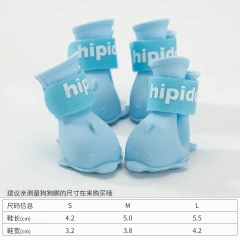 dog boots Cartoon puppy dog shoes Pomeranian bear teddy shoes jelly rain boots