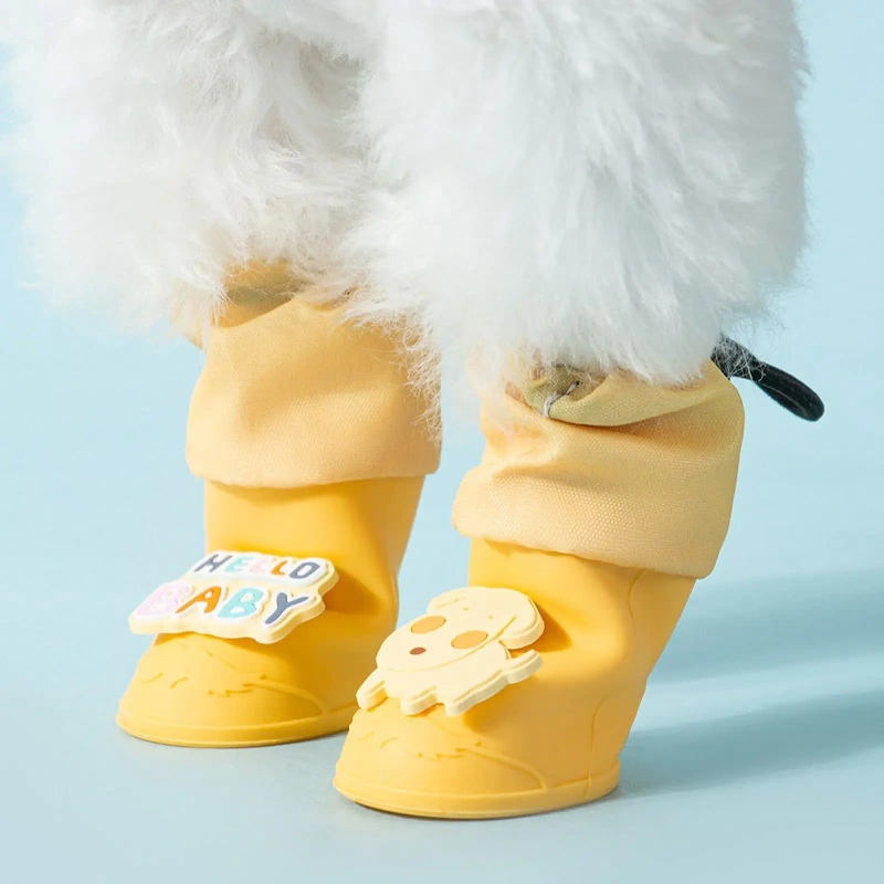 Dog High-Top Rain Shoes Summer Shoes Waterproof Pet Footwear Small Dogs Footwear Teddy Bichon Shoe Covers Outdoors