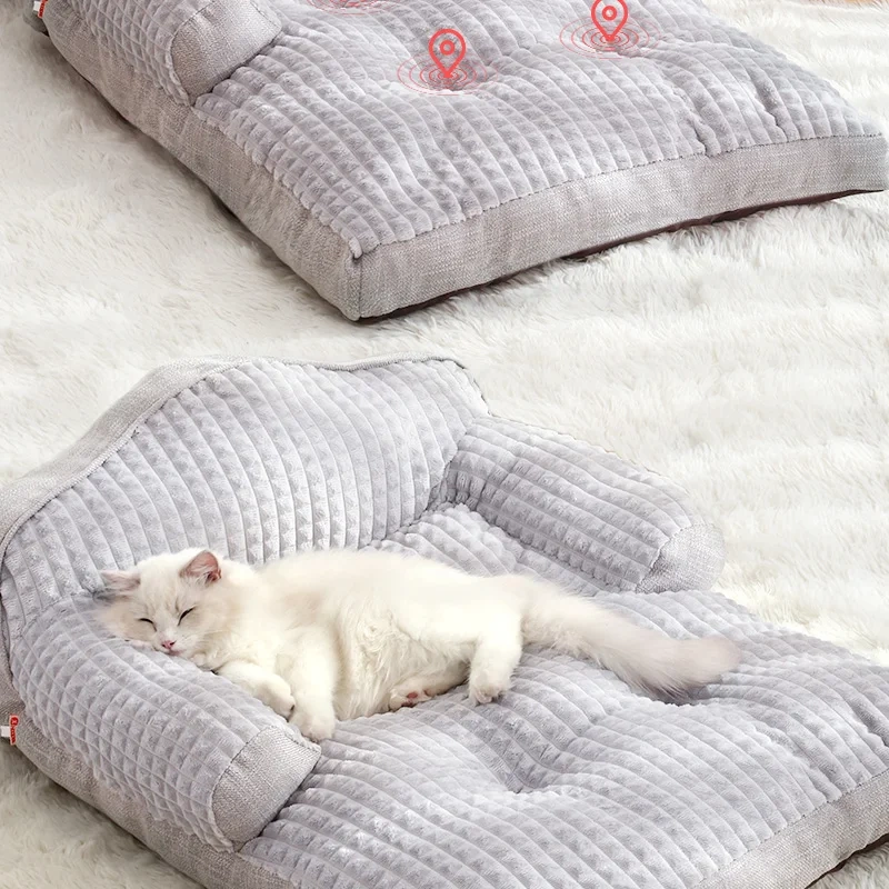 HOOPET Luxury Dogs Cats Bed Soft Warm Pet Sofa for Small Medium Large Dogs Non-slip Kitten Puppy Sleeping Cushion Pet Supplies