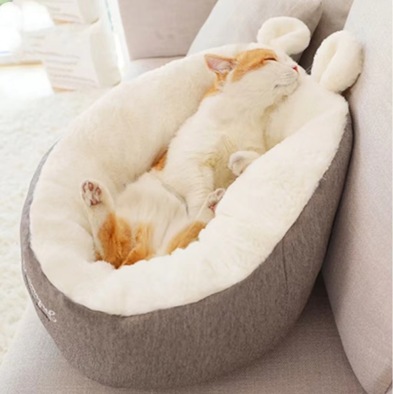 Cat Warm Basket Bed Cat House Kennel for Dog Puppy Home Sleeping Kennel Teddy Comfortable House