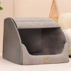 Winter Warm Kennel Large Dog Golden Retriever Nest Fully Removable and Washable Semi-Enclosed Kennel Pet Supplies Accessories