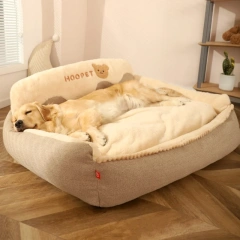 HOOPET Dog Nest Winter Warm Large Dog Golden Hair Keji Seasonal Universal Pet Sleeping Cat Nest Removable and Washable Dog Bed