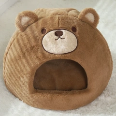HOOPET Cats House Dogs Bed Indoor Sleeping Bed Soft Cat Cave Winter Warm Kitten Nest Puppy Kennel Pet Products