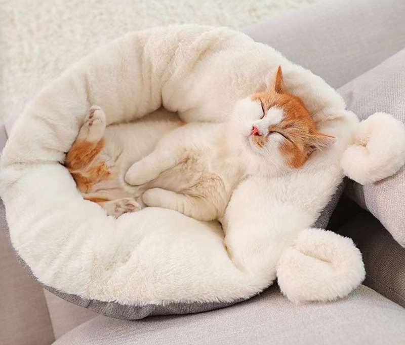 Cat Warm Basket Bed Cat House Kennel for Dog Puppy Home Sleeping Kennel Teddy Comfortable House