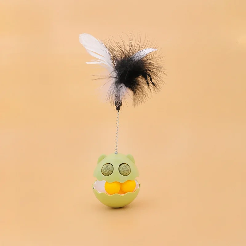 Stubborn Cat Toy Self Hi Cat Mint Ball Feather Cat Toy