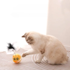 Stubborn Cat Toy Self Hi Cat Mint Ball Feather Cat Toy