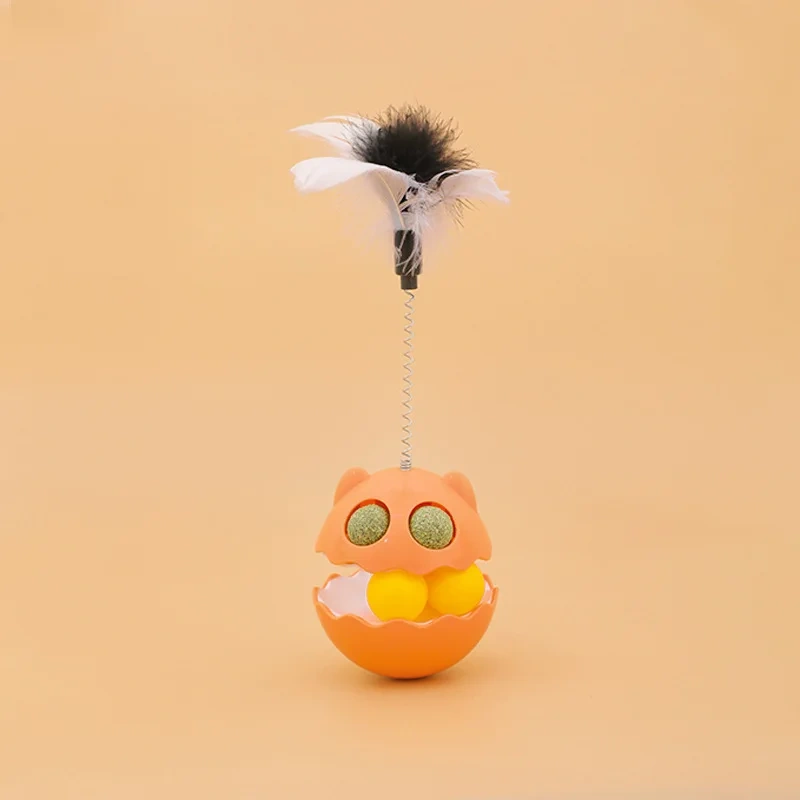 Stubborn Cat Toy Self Hi Cat Mint Ball Feather Cat Toy