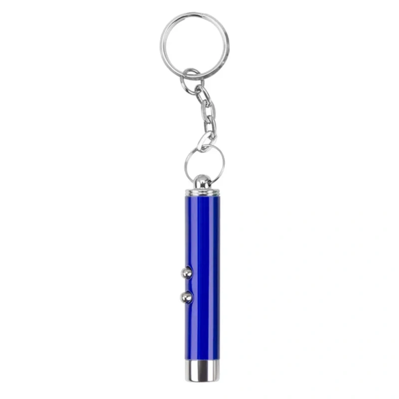 4mW Mini Light Training Torch Flashlight Teasing Cat Keychain LED Laser pointer Portable Pet Cat Tickle Toy Pointer No battery