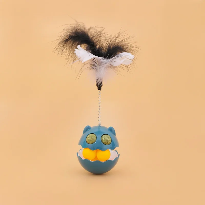 Stubborn Cat Toy Self Hi Cat Mint Ball Feather Cat Toy
