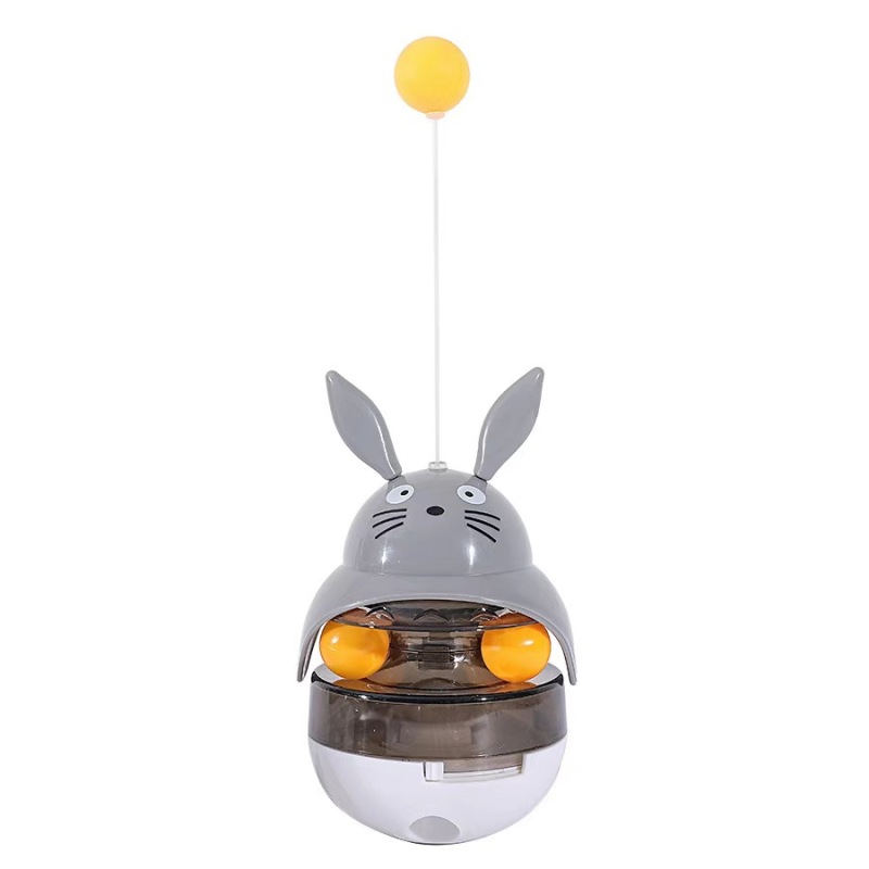 Interactive Cat Feeder Toy,Treat Dispenser Exercise Toys,Feeding Food Toy Dispenser,Car Indoors- Sounding Bell cat tower