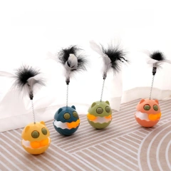 Stubborn Cat Toy Self Hi Cat Mint Ball Feather Cat Toy