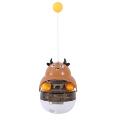 Interactive Cat Feeder Toy,Treat Dispenser Exercise Toys,Feeding Food Toy Dispenser,Car Indoors- Sounding Bell cat tower
