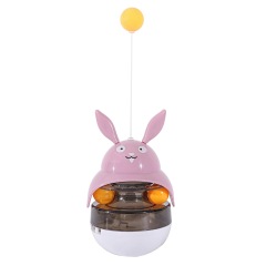 Interactive Cat Feeder Toy,Treat Dispenser Exercise Toys,Feeding Food Toy Dispenser,Car Indoors- Sounding Bell cat tower