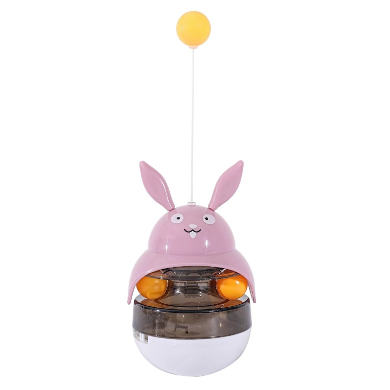 Interactive Cat Feeder Toy,Treat Dispenser Exercise Toys,Feeding Food Toy Dispenser,Car Indoors- Sounding Bell cat tower