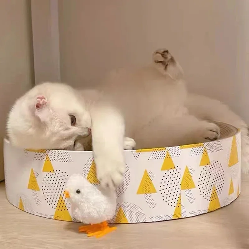 Cat Toy Wind Up Jumping Interactive Gifts Chicken Funny Pet Teaser Kittens Toys Pet Dog Supplies Cats Toys Games Accessories
