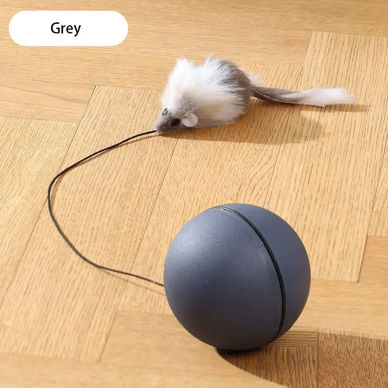 Cat Toys Mouse Teaser Ball Fun Moving Toy For Pet Cat Dog Electric Teaser Ball Automatic Intelligent Rolling Ball