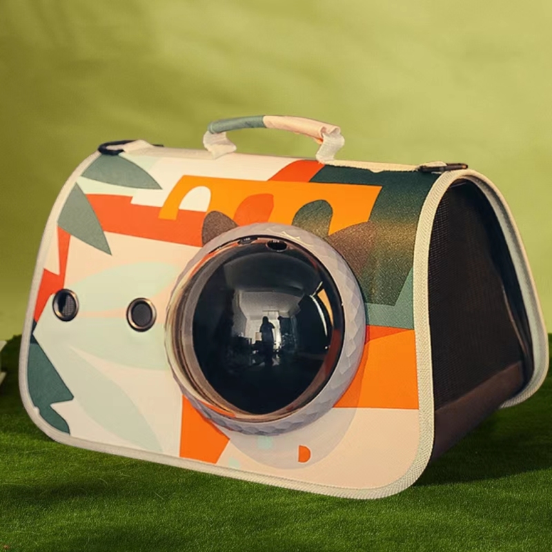 Cat Carrying Travel Backpack Outdoor Capsule Shoulder Bag Breathable Carrier For Puppy Kitty Newborn Pet Foldable Zipper Handbag