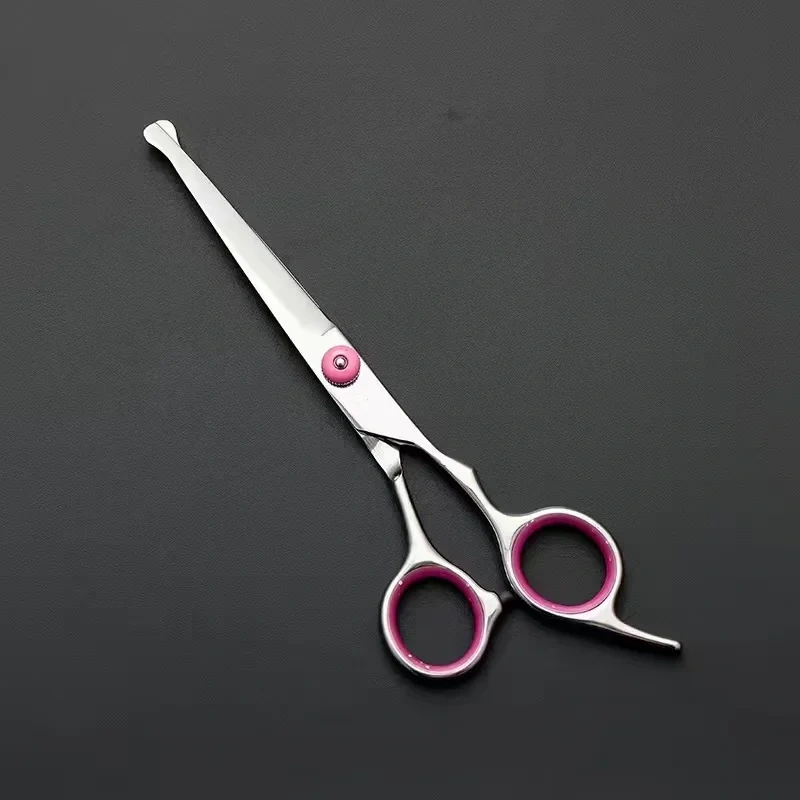 Premium Titanium Coated Dog Grooming Scissors with Safety Round Tips - Professional Grade Kit for Precise and Safe Trimming