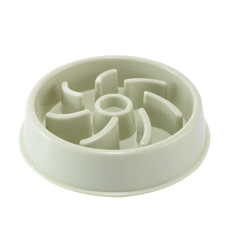 Pet Slow Food Bowl Anti-choking Feeder PP Plastic Dish Bowl Home Dog Eating Plate Anti-gulping Feeding Supplies