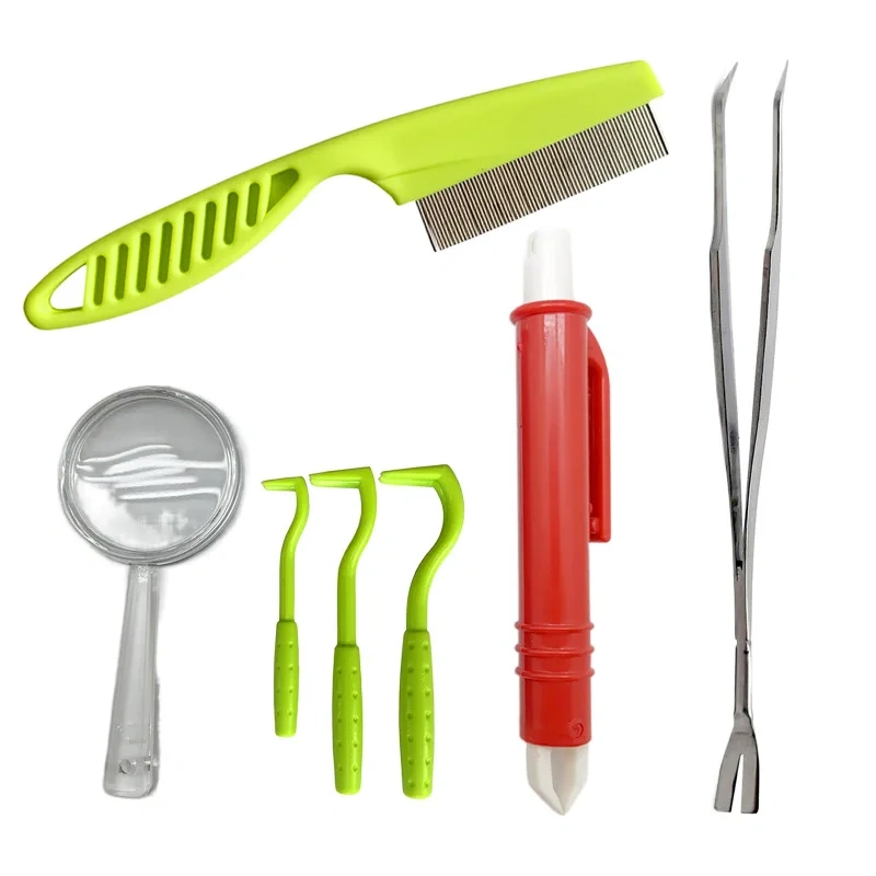 Dog Tick Remover Kit Easy Use Flea Remover Hook Tweezer For Dogs Tick Clamp Pets Cat Dog Miates Flea Extractor Accessories