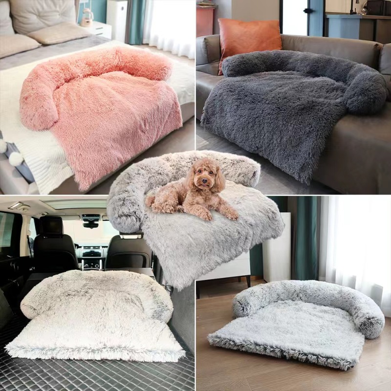 Wholesale New Design Luxury Dog Bed Blanket Sofa Waterproof Dog Cat Pet Blanket for bed With Pillow