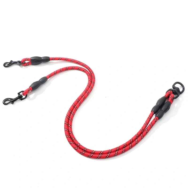 Benepaw Durable Double Dog Leash Coupler Reflective Strong Dual Pet Leash Lead 360° No Tangle For  Small Medium Large Dogs