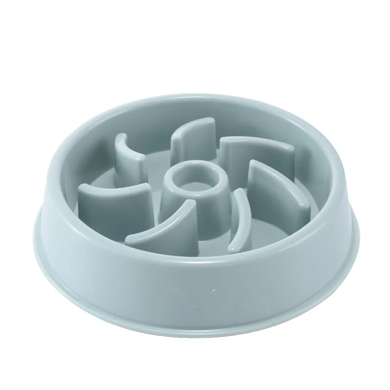Pet Slow Food Bowl Anti-choking Feeder PP Plastic Dish Bowl Home Dog Eating Plate Anti-gulping Feeding Supplies