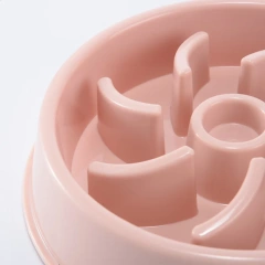 Pet Slow Food Bowl Anti-choking Feeder PP Plastic Dish Bowl Home Dog Eating Plate Anti-gulping Feeding Supplies