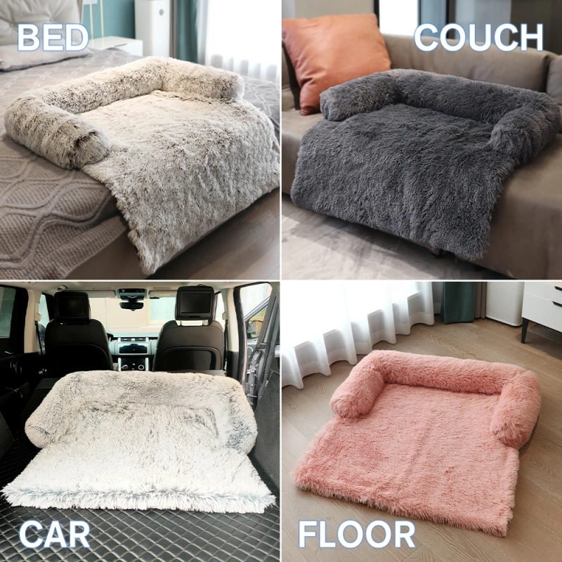 Wholesale New Design Luxury Dog Bed Blanket Sofa Waterproof Dog Cat Pet Blanket for bed With Pillow