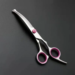 Premium Titanium Coated Dog Grooming Scissors with Safety Round Tips - Professional Grade Kit for Precise and Safe Trimming