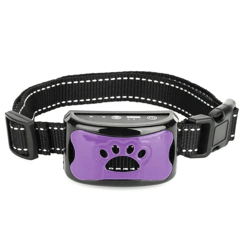 New USB Rechargeable Dogs Training Collar Ultrasonic Pet Dog Anti Barking Stop Barking Vibration Waterproof Collar Devices