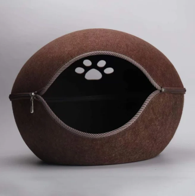 Four Seasons Detachable And Washable Felt Cat Cave Indoor Cat House Bed