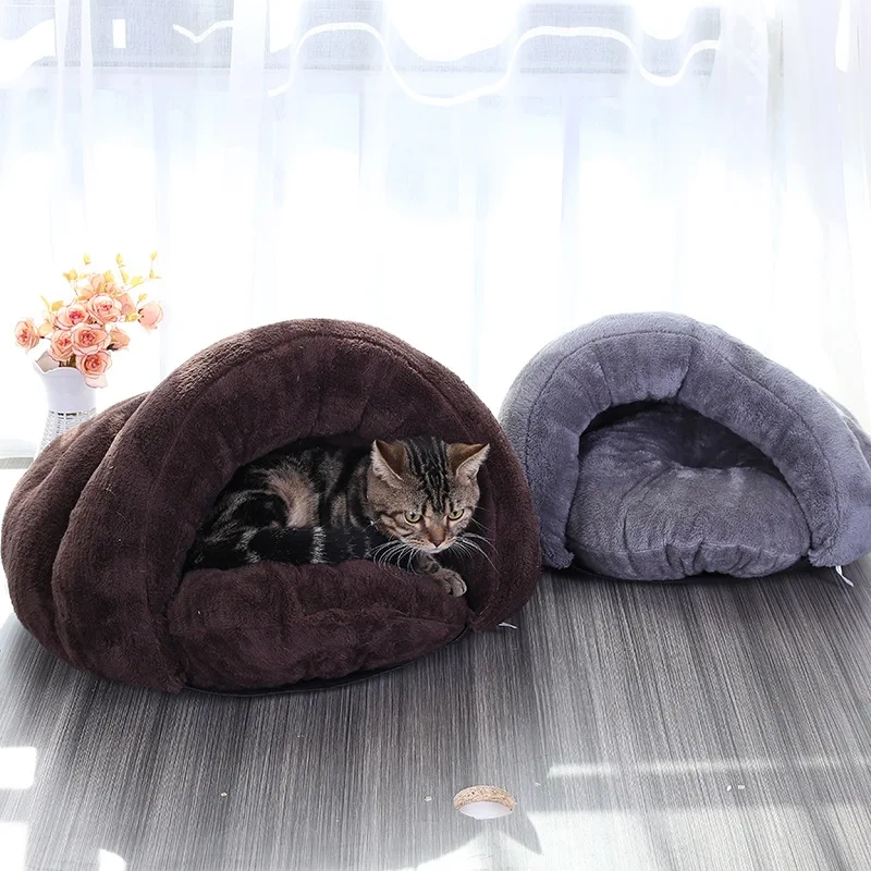 Customized Wholesale removable cat bed house semi-enclosed pet luxury dog cat New design Play cat house dog bed