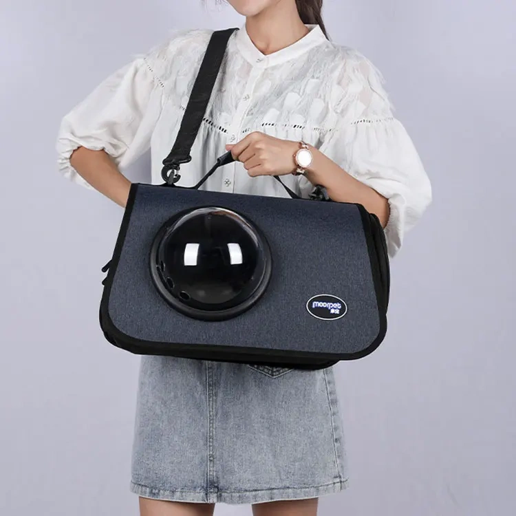 Pet carrier outdoor shoulder bag foldable dog carrier bag portable
