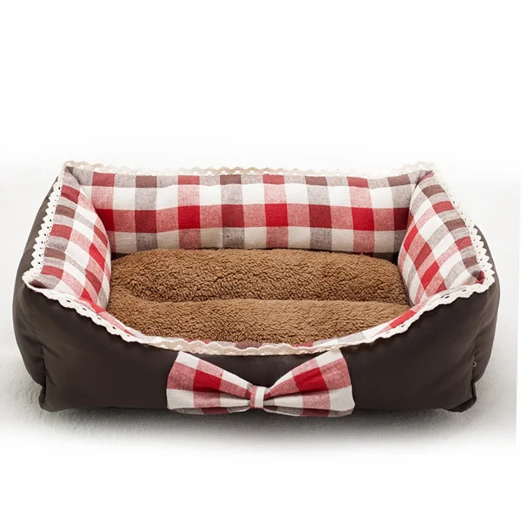 Manufacturers Lace bow pet nest mats washable eco friendly wholesale dog beds
