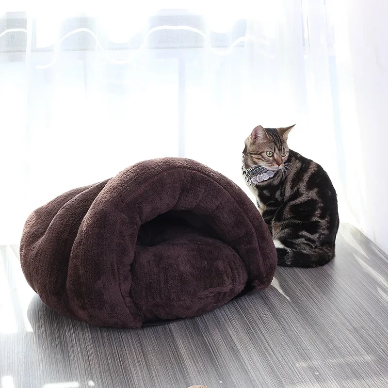 Customized Wholesale removable cat bed house semi-enclosed pet luxury dog cat New design Play cat house dog bed