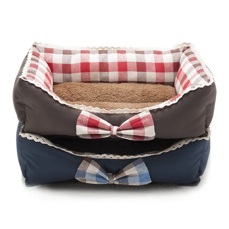 Manufacturers Lace bow pet nest mats washable eco friendly wholesale dog beds