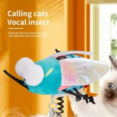 Funny  Cat Plush Toy Portable Bee Shape Pet Cat Plush Squeaky Toy Soft Lightweight Pet Interactive Toy Pet Supplies
