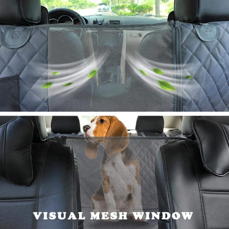 Pet Car Seat Cover Waterproof Dog Carriers Car Rear Back Seat Mat For Dogs Cats Hommock Non-slip Safety Dog Cushion Pet Supplies