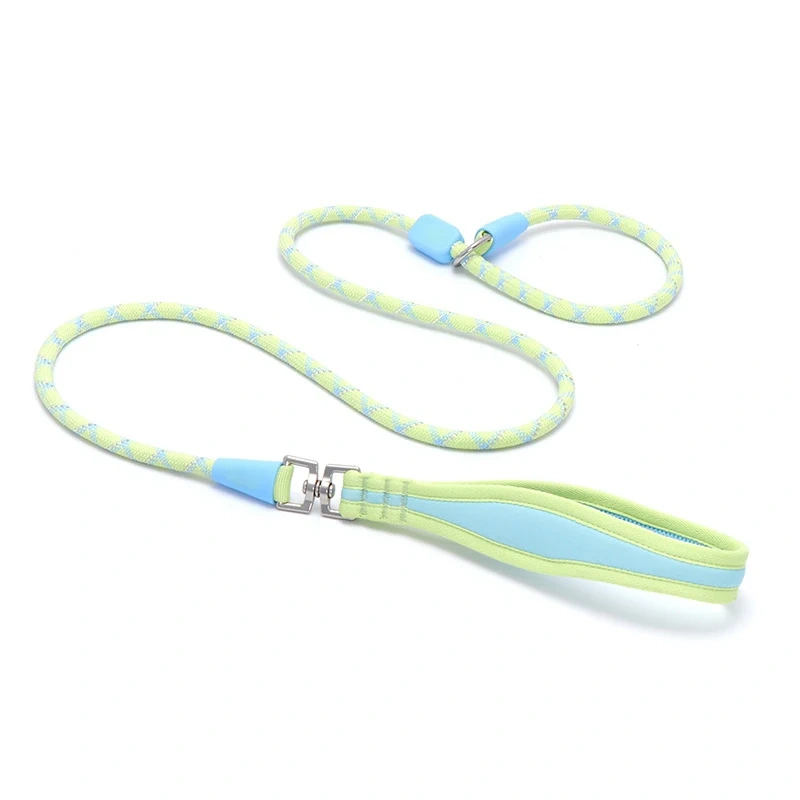 custom Pet p rope explosion-proof impact anti-knotting not strangle hands large dog reflective 2 in 1 dog leash