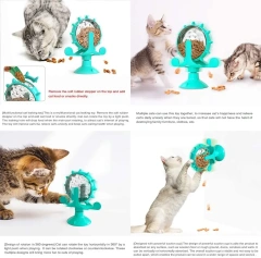 Turntable Leaking Food Cat Toy Training Ball Exercise IQ Cat Feeder Kitten Toy Pet Toy  Cat Food Feeder Ball Pet Products