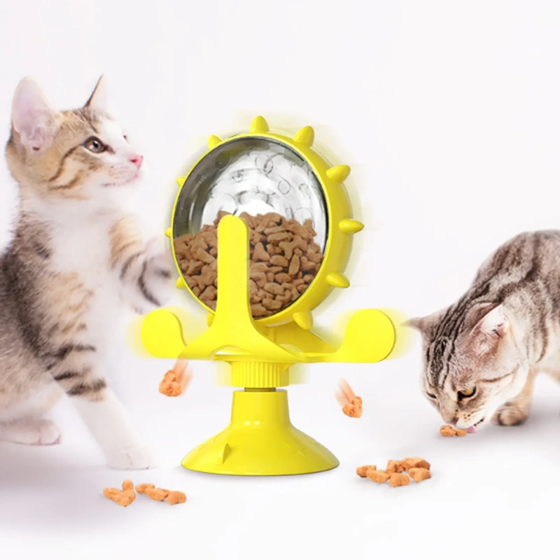 Turntable Leaking Food Cat Toy Training Ball Exercise IQ Cat Feeder Kitten Toy Pet Toy  Cat Food Feeder Ball Pet Products