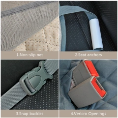 Pet Car Seat Cover Waterproof Dog Carriers Car Rear Back Seat Mat For Dogs Cats Hommock Non-slip Safety Dog Cushion Pet Supplies