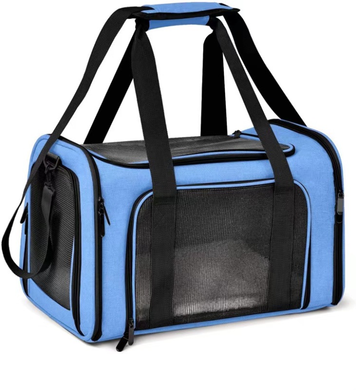 Dog Carrier Bag Soft Side Backpack Cat Pet Carriers Dog Travel Bags Airline Approved Transport For Small Dogs Cats Outgoing