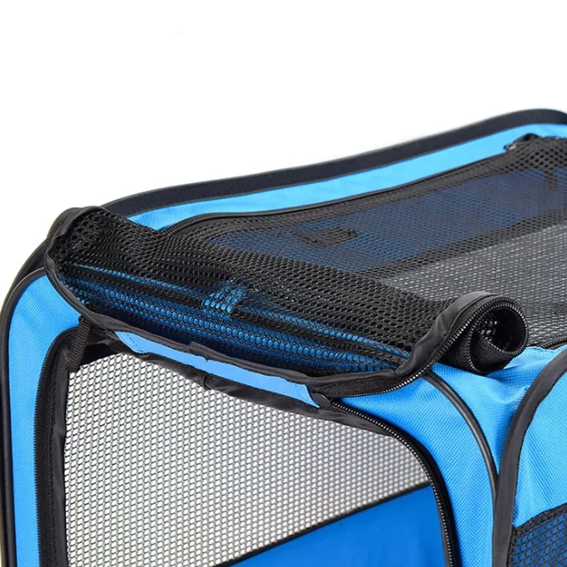600D Oxford Pet Car Travel Accessories For Dogs Cats Carriers Foldable Portable Pet Cage Tent Kennel With Mat Outdoor